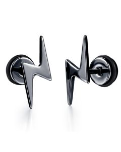 Mendes Lightning Stud oorbellen Black