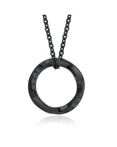 Mendes Nordic Heren Ketting - Rune Circle Black