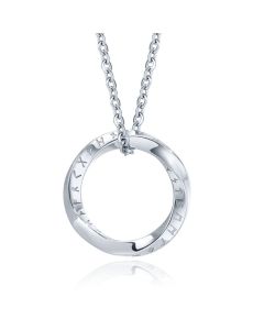 Mendes Nordic Heren Ketting - Rune Circle Silver