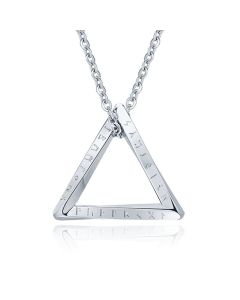 Mendes Nordic Heren Ketting - Rune Triangle Silver