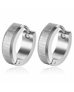 Mendes Rune Script Oorring - Black Viking