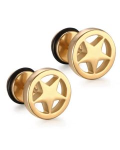 Mendes Star Stud oorbellen Goudkleurig