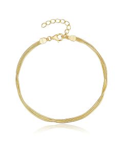 Moderne Elenza Vergulde Armband met Verfijnde Ketting – Stijlvolle Aanvulling voor Dames