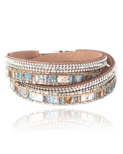 Multicolor dames armband met steentjes