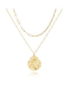 Multilayer Ketting Coin LGT JWLS - 2 lagen