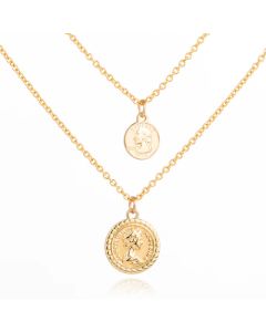 Multilayer Ketting Coins 2 LGT JWLS - 2 lagen