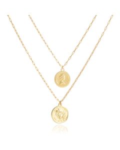 Multilayer Ketting Coins LGT JWLS - 2 lagen