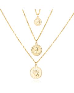 Multilayer Ketting Coins LGT JWLS - 3 lagen