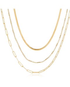 Multilayer Ketting Fancy LGT JWLS - 3 lagen