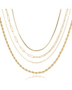 Multilayer Ketting Fancy LGT JWLS - 4 lagen
