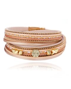 Multilayer Wrap Armband Deja - Sneeuwvlok Khaki