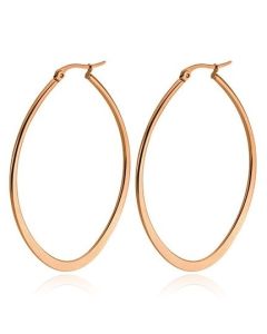 Ovale oorbellen Cilla Jewels Edelstaal Rose