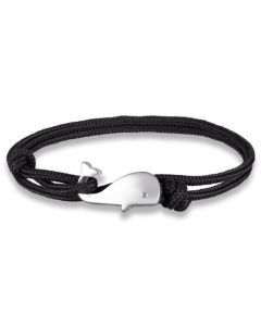 Parachute koord armband LGT Jewels Walvis Anker Zwart