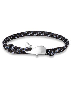 Parachute koord armband LGT Jewels Walvis Anker Zwart Blauw