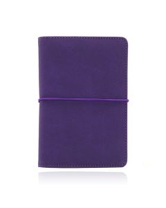 Paspoort Cover met elastiek - PU Leer Paars