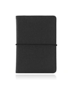 Paspoort Cover met elastiek - PU Leer Zwart