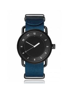 Retro Herenhorloge van LGT JWLS met Nylon Canvas Band Blauw