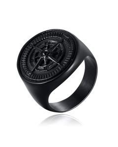 Ring voor Mannen van Mendes Jewelry - Compas Black