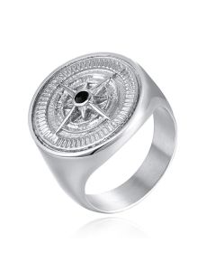 Ring voor Mannen van Mendes Jewelry - Compas Silver