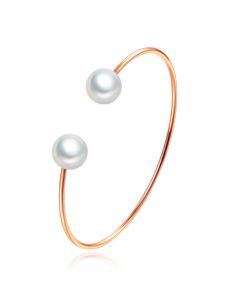 Rose Dames Armband Bangle met Imitatie Parel
