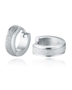 Stalen dames creolen Stardust Silver