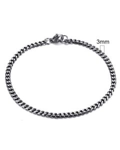 Stalen heren armband LGT JWLS Gourmet schakel Vintage 3mm