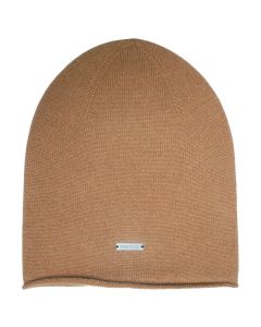 Stone Valley Khaki Kasjmier Muts - Opgerolde Onderkant