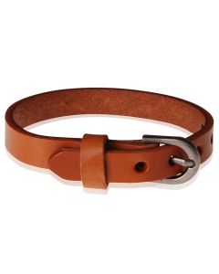 Stone Valley leren armband Verstelbaar Gesp Lichtbruin