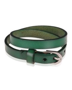Stone Valley wrap armband Leer Verstelbaar Gesp Groen
