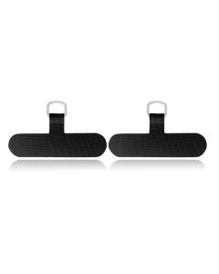 Telefoonpatch Zwart - Set van 2 stuks