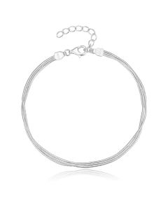 Tijdloze Elenza Zilveren Armband met Verfijnde Ketting – Elegante Polsdecoratie voor Dames