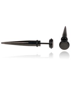Titanium Stud oorbellen Spike Zwart