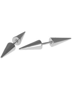 Titanium Stud oorbellen Spikes Zilver