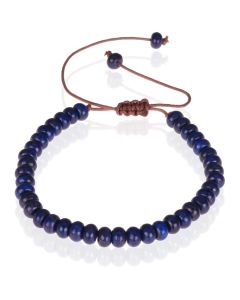 Tom Jaxon kralen armband Lapis Lazuli Natuursteen Verstelbaar Blauw