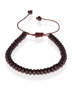 Tom Jaxon kralen armband Onyx Natuursteen Verstelbaar Bruin