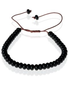 Tom Jaxon kralen armband Onyx Natuursteen Verstelbaar Zwart