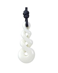Tribal Bone kettinghanger Surfer Twisted Infinity White