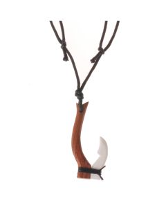 Tribal Bone Wood Surfer kettinghanger Maori Fishhook