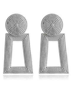 Vintage Oorhangers Cilla - Silver