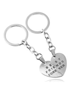Vriendschap Sleutelhanger Zilverkleurig Best Friend Forever