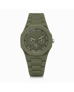 Windsor Groen Kunststof Horloge met Multifunctionele Wijzerplaat