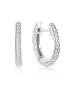 Zilveren Elenza Oorbellen met Zirkonia – Klassieke Dames Sieraden
