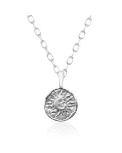 Zilveren Ketting met Zon en Maan Bedel – Mystieke Elegantie van Elenza