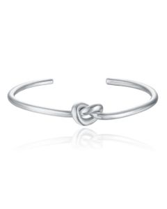 Zilverkleurige Edelstaal Damesarmband met Knoop