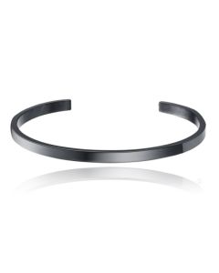 Zwarte Damesarmband van Edelstaal