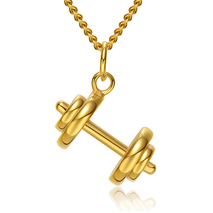 Dumbbell Kettinghanger Mendes Jewels Gold mendes kopen in de aanbieding