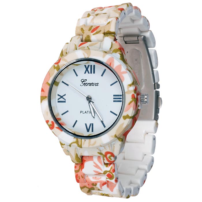 Geneva Fashion Horloge Flower Pink geneva kopen in de aanbieding Geneva Fashion Horloge Flower Pink geneva kopen in de aanbieding