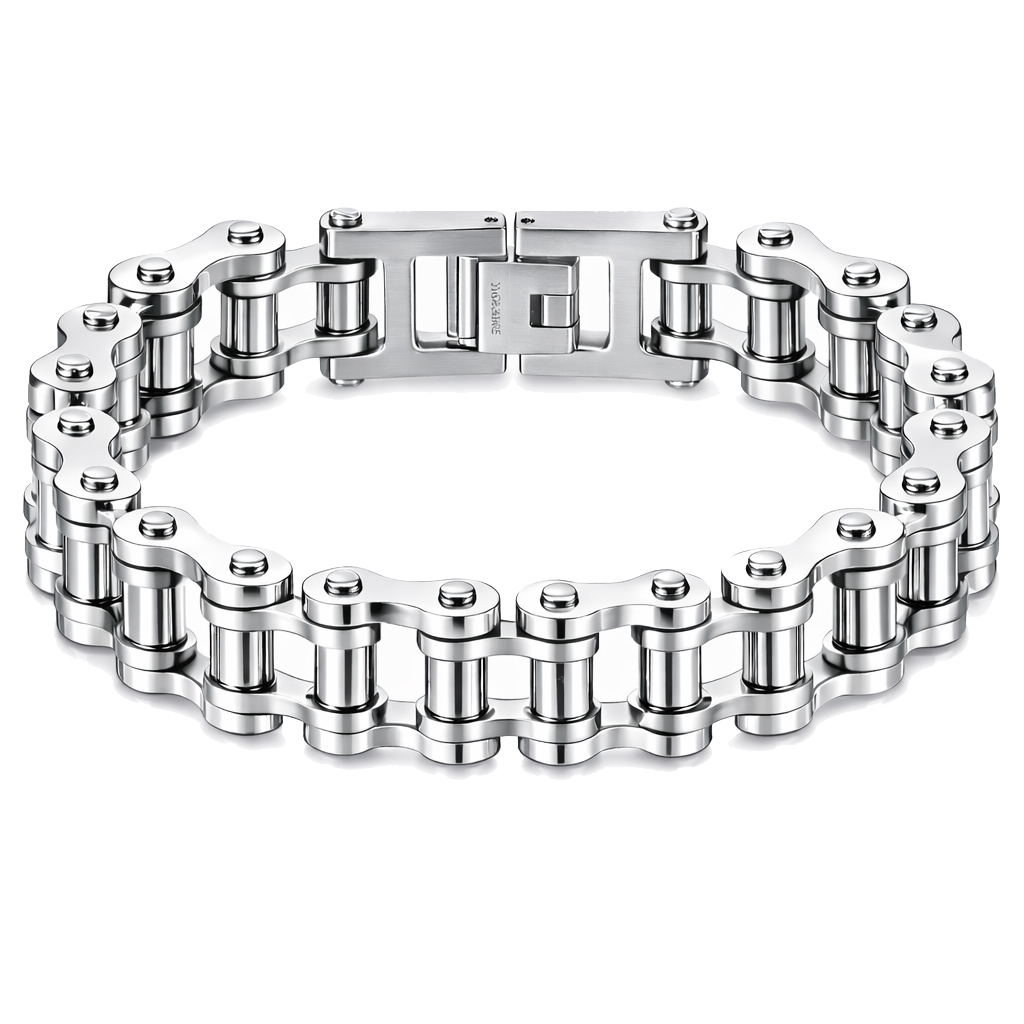 Heren armband Edelstaal Biker Chain Silver