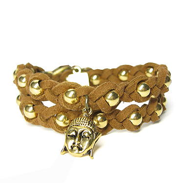 La Bon Wrap Armband Buddha Bruin la bon kopen in de aanbieding