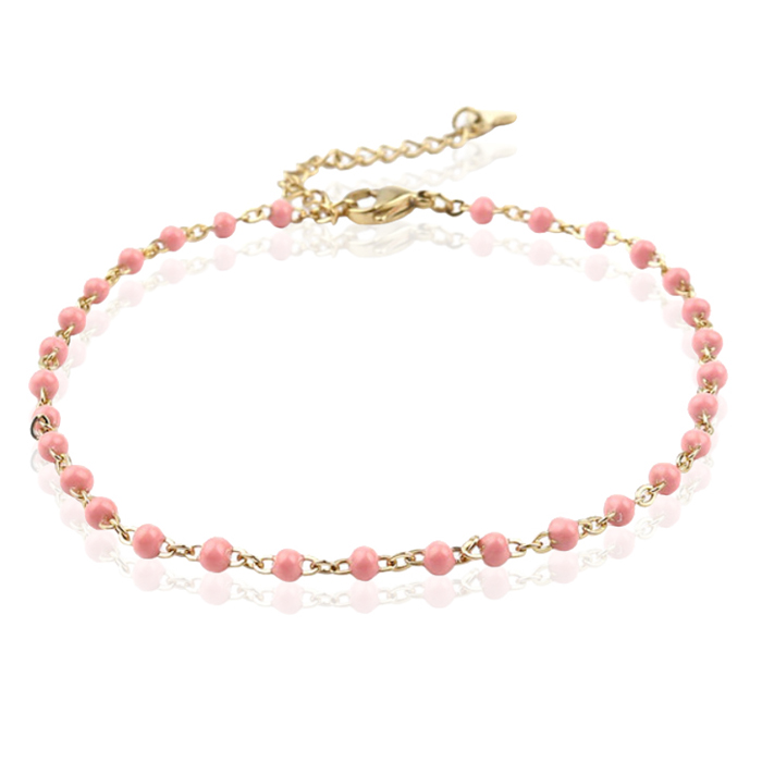 LGT JWLS Enkelband Emaille Lichtroze afbeelding